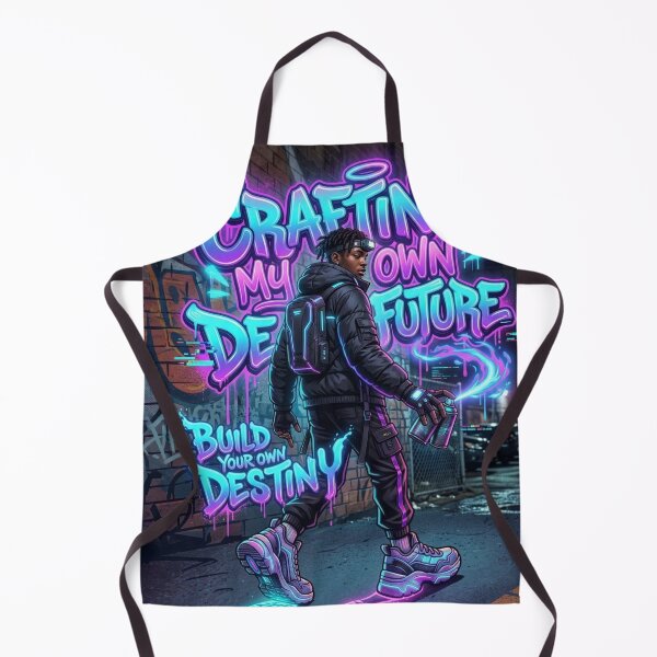 Item preview, Master Of My Fate - Original Neon Cyberpunk Techwear Graphic designed and sold by Noah-Gallery.