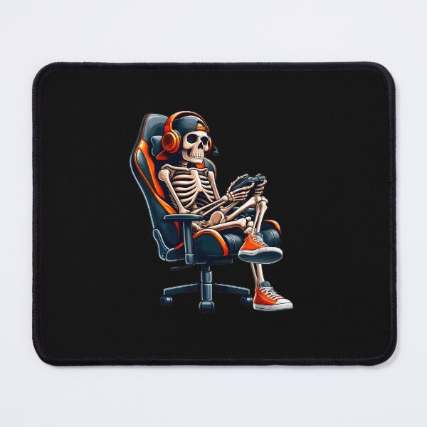Item preview, Skeleton Gamer in Chair with Controller designed and sold by OlyvieArt.