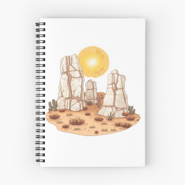 Item preview, Desert Rock Formations Under Golden Sun Southwestern Landscape designed and sold by Pandey14.
