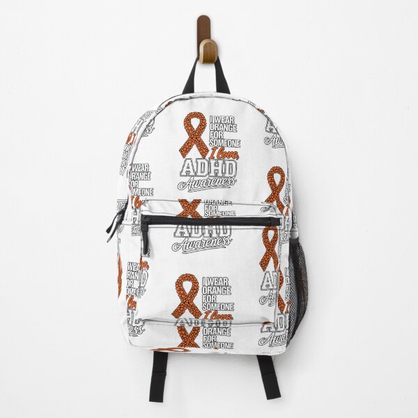 Item preview, I Wear Orange ADHD Awareness Ribbon Heart Design designed and sold by DariaOltes.