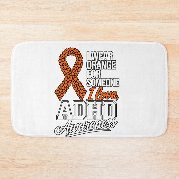 Item preview, I Wear Orange ADHD Awareness Ribbon Heart Design designed and sold by DariaOltes.