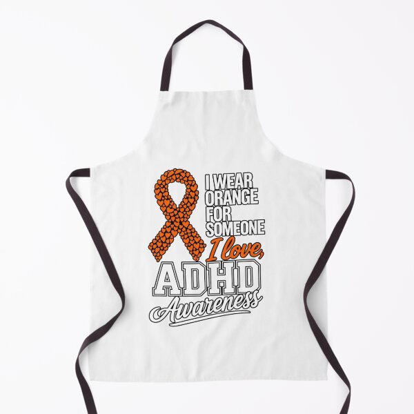 Item preview, I Wear Orange ADHD Awareness Ribbon Heart Design designed and sold by DariaOltes.