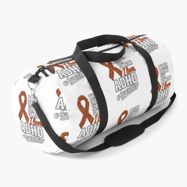 Item preview, I Wear Orange ADHD Awareness Ribbon Heart Design designed and sold by DariaOltes.