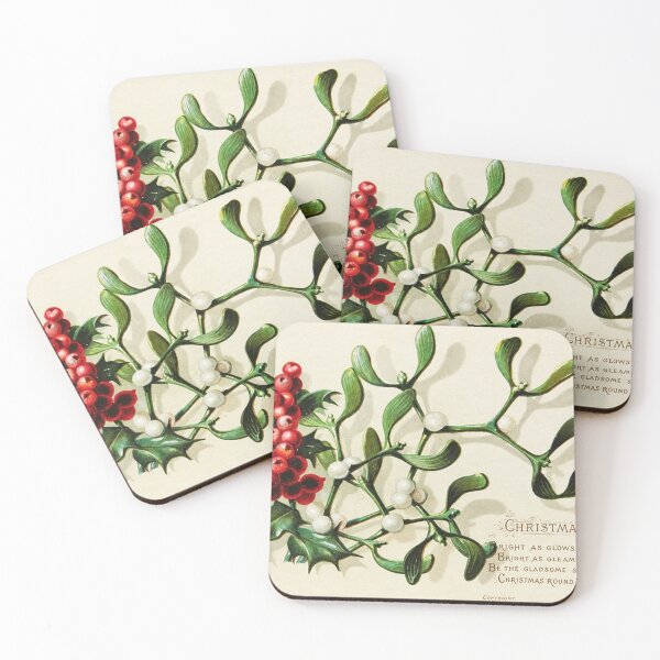 Item preview,  Holly and Mistletoe Christmas Card –  Historic Irish Illustration designed and sold by LuluLeb.