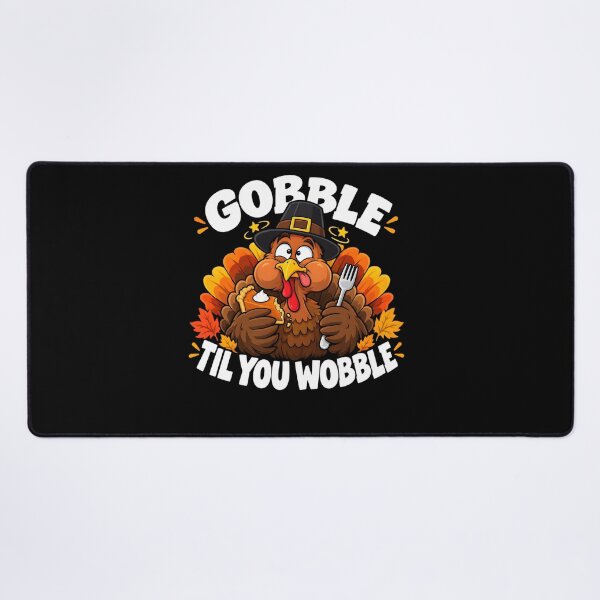 Item preview, Gobble Til You Wobble Day Funny Turkey Thanksgiving Dinner Food Pun designed and sold by clothesy7.
