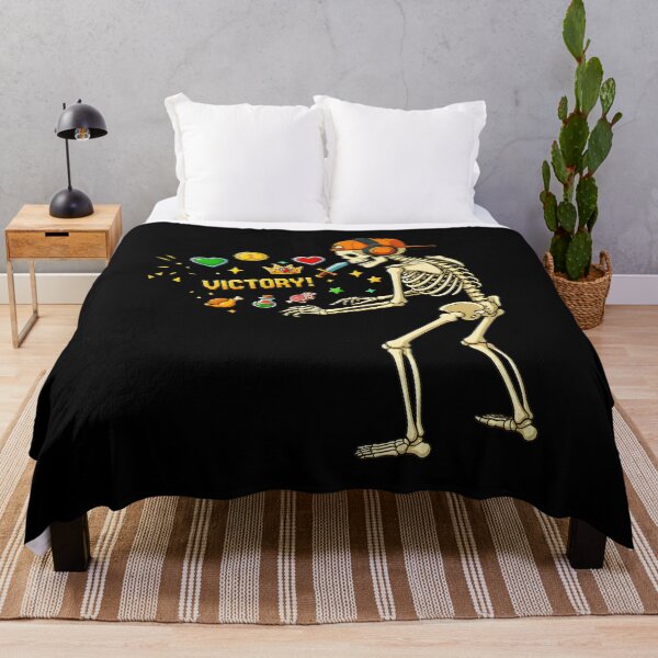 Item preview, Skeleton Gamer Victory Arcade Retro designed and sold by OlyvieArt.