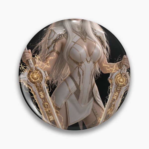 Item preview, Chrono Mage Beautiful Futuristic Cyberpunk Girl Art designed and sold by EvolutionMerch.