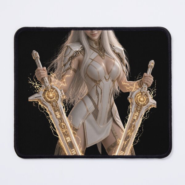 Item preview, Chrono Mage Beautiful Futuristic Cyberpunk Girl Art designed and sold by EvolutionMerch.