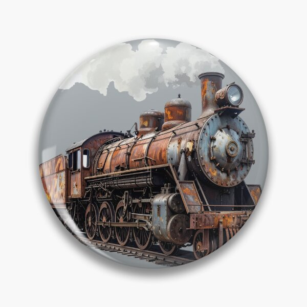 Item preview, Rusty steam locomotive with transparent steam designed and sold by LiskoDesign.