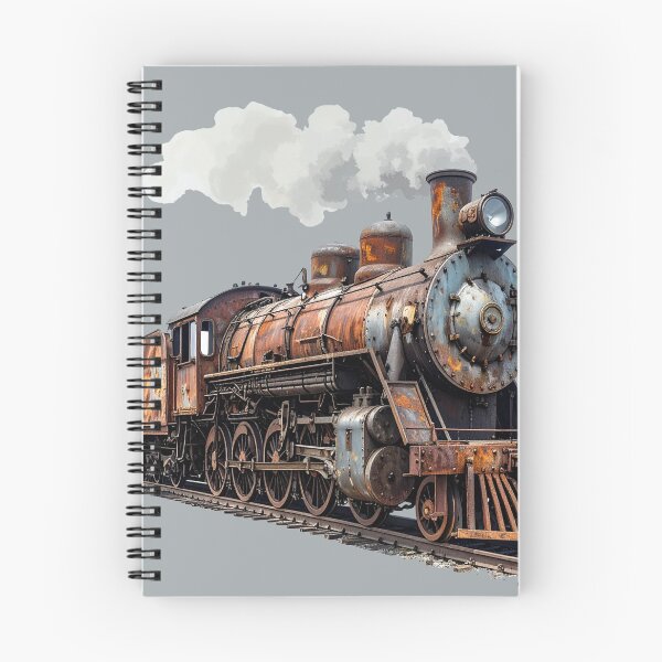 Item preview, Rusty steam locomotive with transparent steam designed and sold by LiskoDesign.
