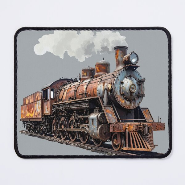 Item preview, Rusty steam locomotive with transparent steam designed and sold by LiskoDesign.