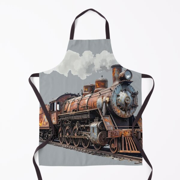 Item preview, Rusty steam locomotive with transparent steam designed and sold by LiskoDesign.