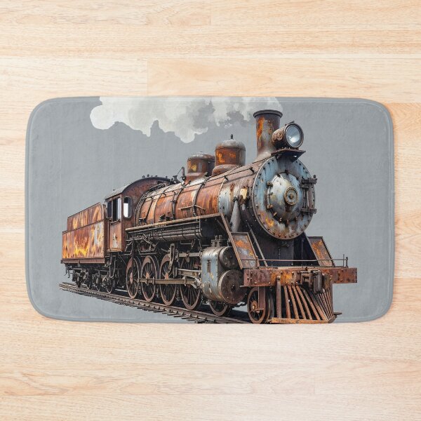 Item preview, Rusty steam locomotive with transparent steam designed and sold by LiskoDesign.