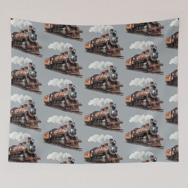 Item preview, Rusty steam locomotive with transparent steam designed and sold by LiskoDesign.