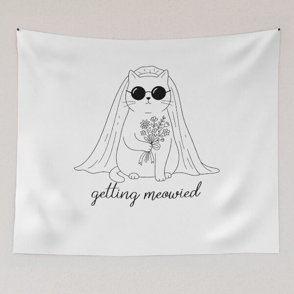 Item preview, Getting Meowied Funny Bachelorette Party  designed and sold by charoen-design.