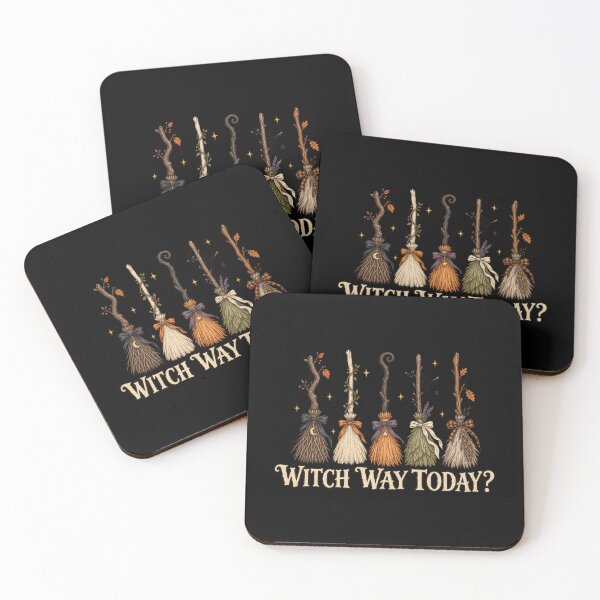 Item preview, Copy of Witch Broom Options Folk Halloween Art designed and sold by AMICO77.