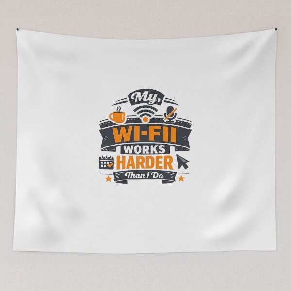 Item preview, My Wi-Fi Works Harder Than I Do designed and sold by Ripoubsb.