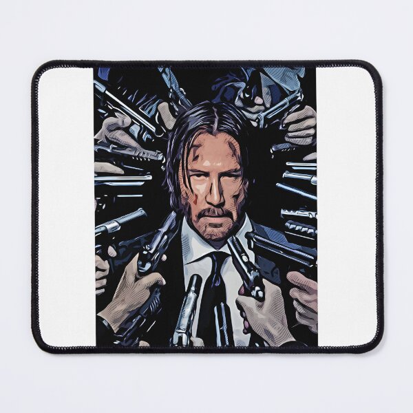 Item preview, John Wick Inspired Action Movie Design Featuring Stylized Assassin Artwork designed and sold by Elena Aragoneses.