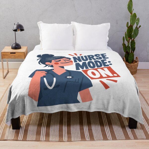Item preview, Nurse Mode: ON — Funny Nurse Medical Apparel designed and sold by KiwyStudio.