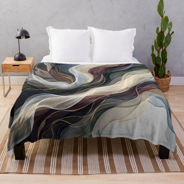 Item preview, Luxury Dark Fluid Abstract Art designed and sold by hutofdesigns.
