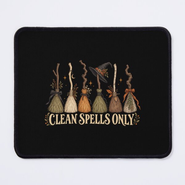 Item preview, Clean Spells Only Witch Broom Collection designed and sold by AMICO77.