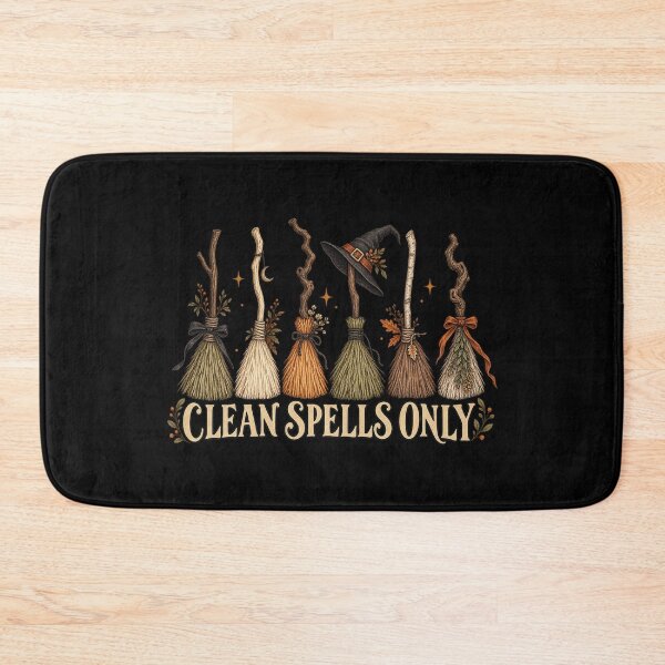 Item preview, Clean Spells Only Witch Broom Collection designed and sold by AMICO77.