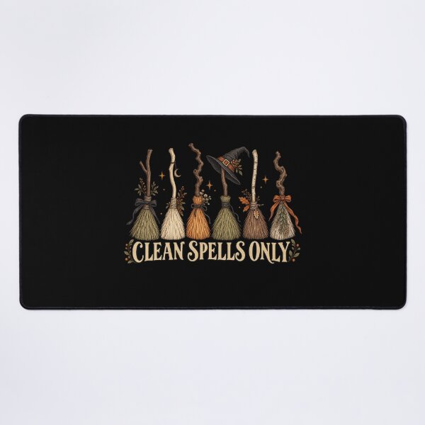 Item preview, Clean Spells Only Witch Broom Collection designed and sold by AMICO77.