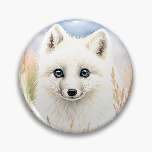 Artikelvorschau, Niedlicher Aquarell Polarfuchs im Wiesengras entworfen und verkauft von Hackl20.