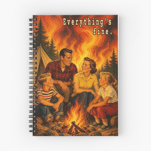 Item preview, Just keep camping, everything's fine. designed and sold by Jason A. Clark.