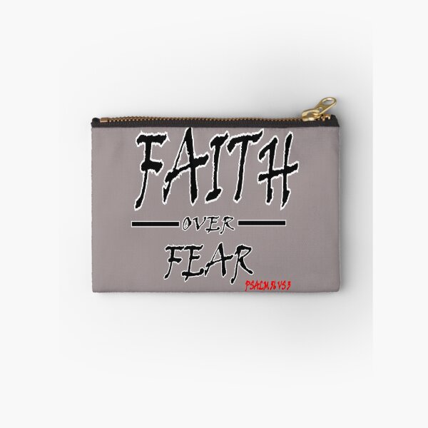 Item preview, Faith Over Fear Psalm 56 Vs 3 Distressed Typography Art designed and sold by Francisbb.