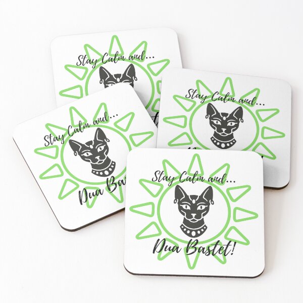 Item preview, Stay Calm and Dua Bastet designed and sold by Witch Joseph.