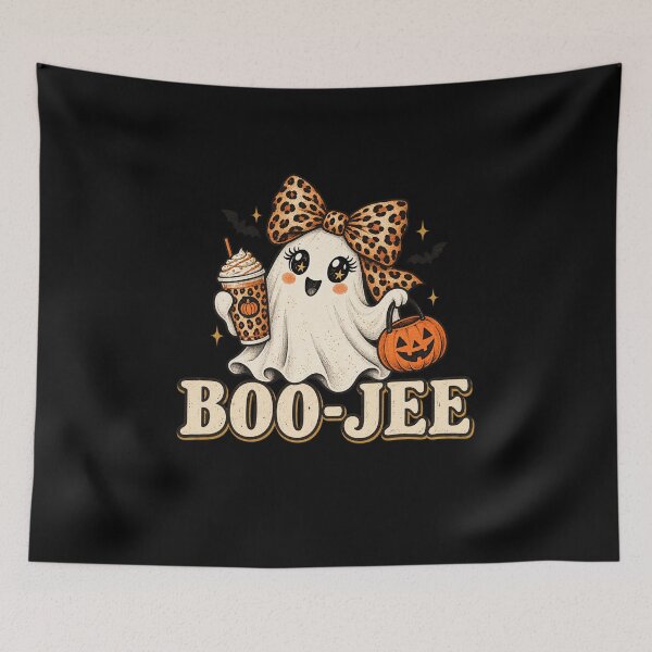 Item preview, Tired Ghost Hugging a Grumpy Black Cat designed and sold by AMICO77.