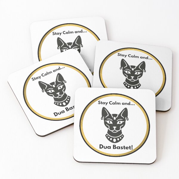 Item preview, Stay Calm and Dua Bastet designed and sold by Witch Joseph.