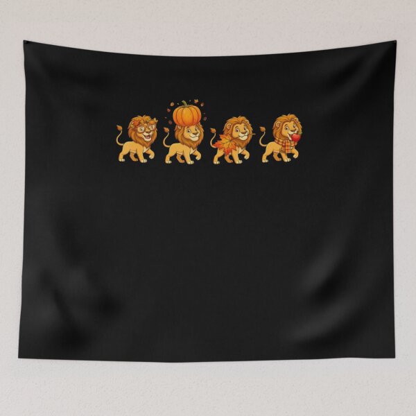 Item preview, Autumn Pumpkin Fall Lion Thanksgiving designed and sold by alvablakefg.