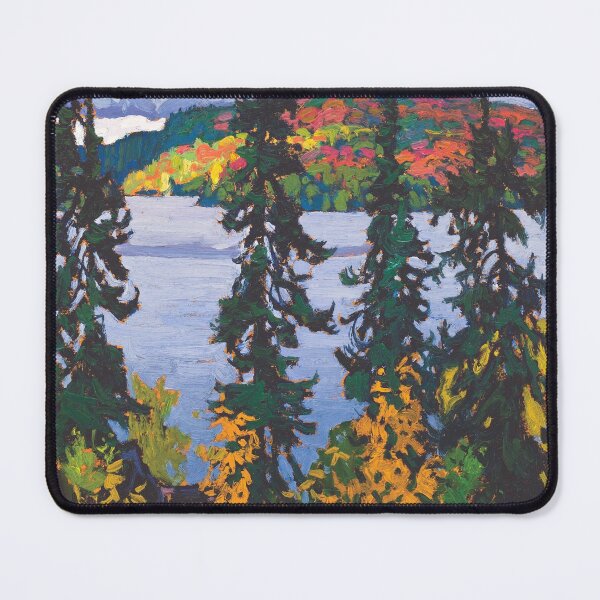 Item preview, Brilliant autumn fall colors, the Montreal River mountain forest landscape by Lawren S. Harris designed and sold by Jéanpaul Ferro.