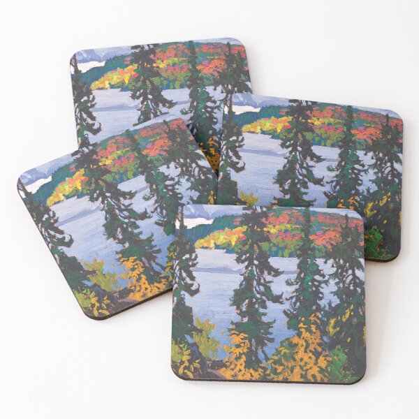 Item preview, Brilliant autumn fall colors, the Montreal River mountain forest landscape by Lawren S. Harris designed and sold by Jéanpaul  Ferro.