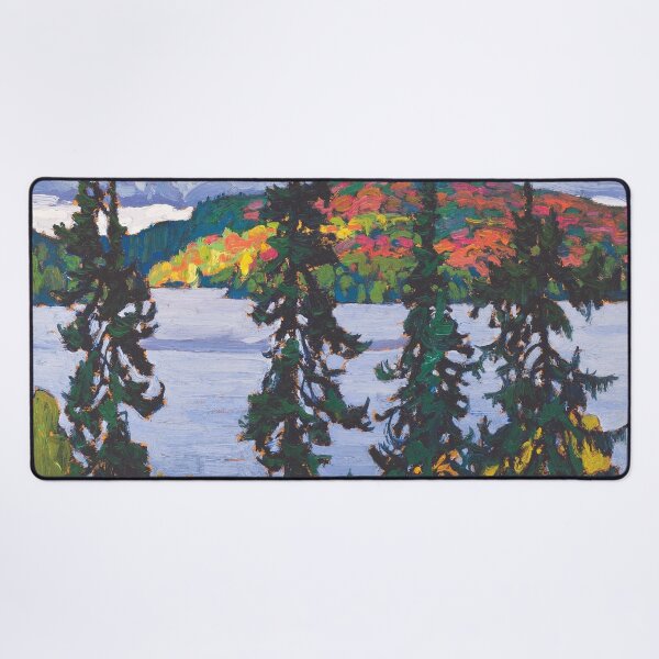 Item preview, Brilliant autumn fall colors, the Montreal River mountain forest landscape by Lawren S. Harris designed and sold by Jéanpaul Ferro.