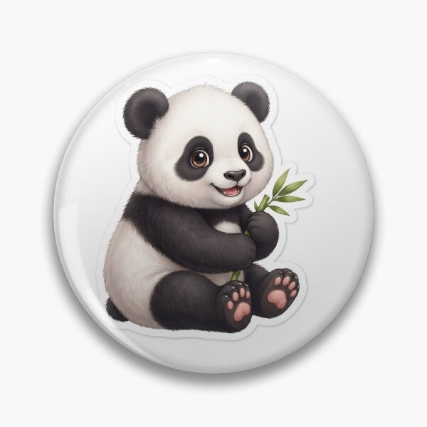 Item preview, Cute Kawaii Panda Sticker – Waterproof Vinyl Decal for Laptops, Water Bottles & Journals designed and sold by SanjyArts7.