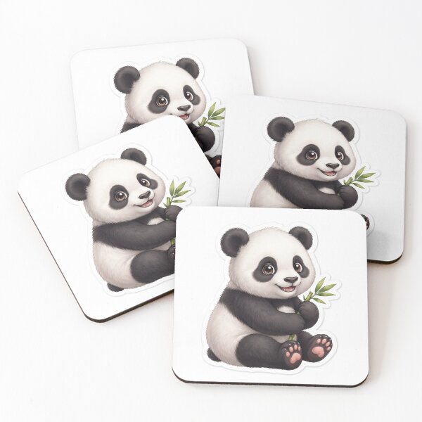 Item preview, Cute Kawaii Panda Sticker – Waterproof Vinyl Decal for Laptops, Water Bottles & Journals designed and sold by SanjyArts7.