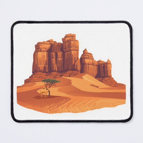 Item preview, Desert Canyon Landscape with Camel | Southwestern Desert Scenery Art designed and sold by Pandey14.