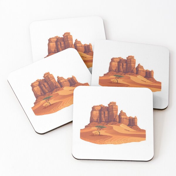 Item preview, Desert Canyon Landscape with Camel | Southwestern Desert Scenery Art designed and sold by Pandey14.