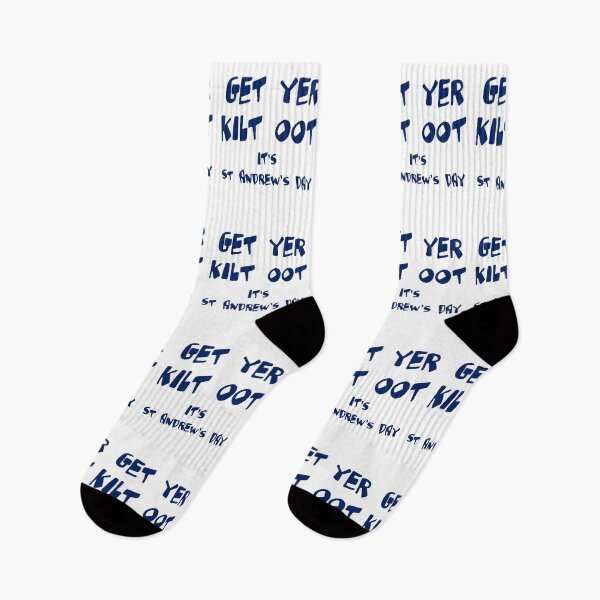 Item preview, Get Yer Kilt Oot Its St Andrews Day Fun Blue Text designed and sold by taiche.