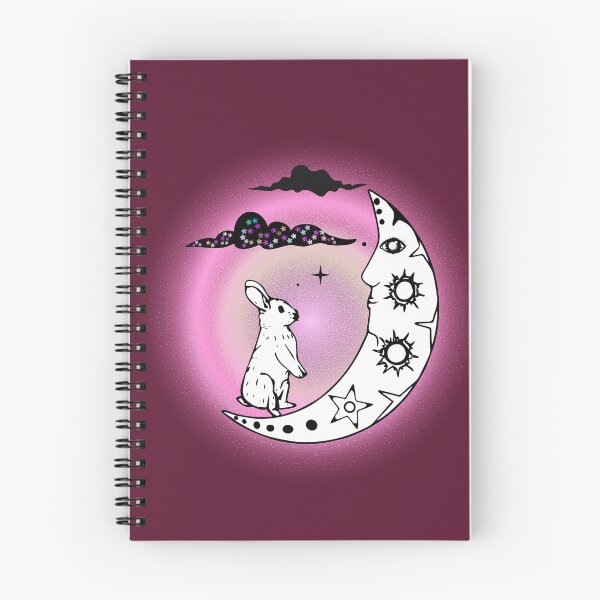 Item preview, Dreamy Heart warming illustration of a Rabbit sitting on the moon designed and sold by mooncakekaro.