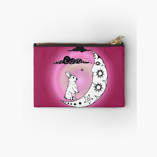 Item preview, Dreamy Heart warming illustration of a Rabbit sitting on the moon designed and sold by mooncakekaro.