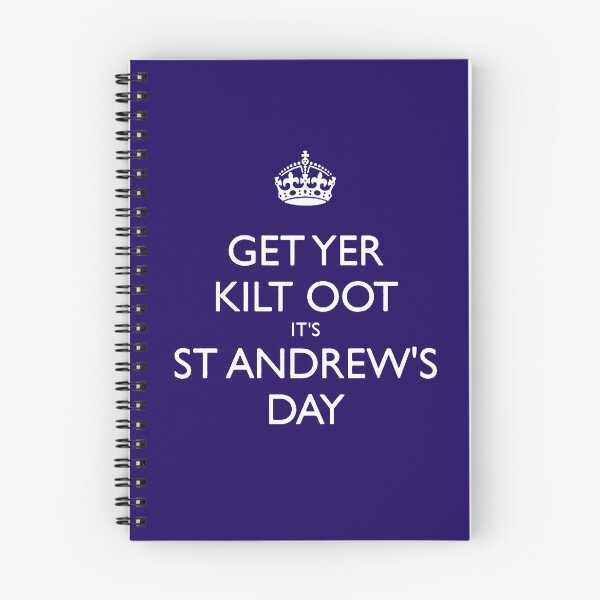 Item preview, Get Yer Kilt Oot Its St Andrews Day White Text designed and sold by taiche.