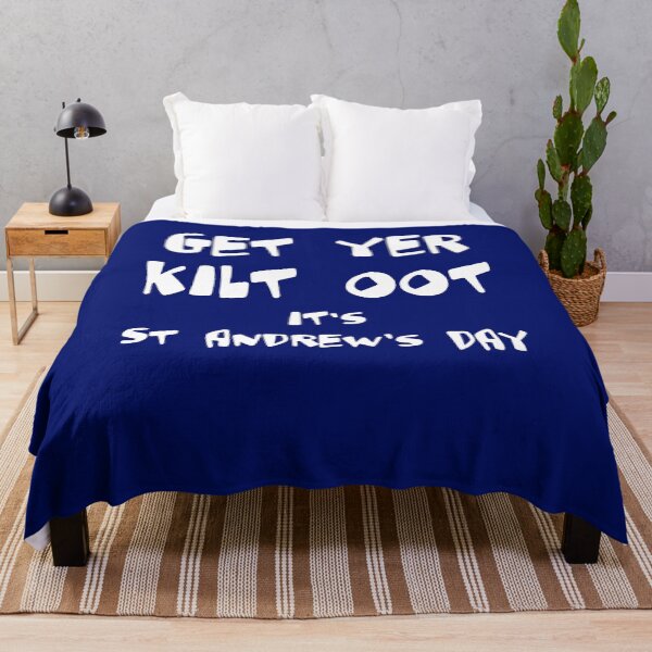 Item preview, Get Yer Kilt Oot Its St Andrews Day Fun White Text designed and sold by taiche.