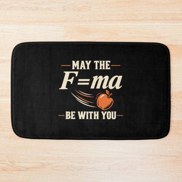Item preview, May the F=ma Be With You — Physics Pun designed and sold by MotionBanana Art.