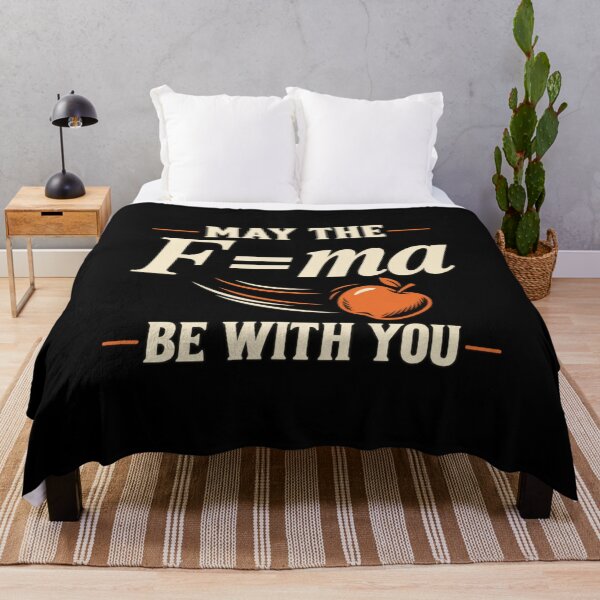 Item preview, May the F=ma Be With You — Physics Pun designed and sold by MotionBanana Art.