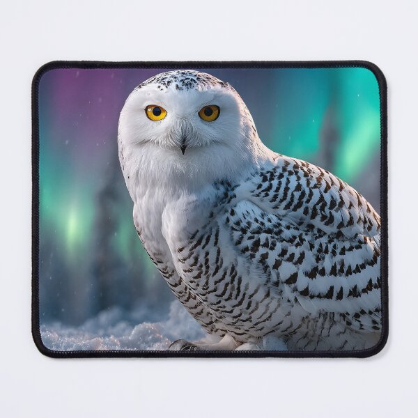 Item preview, Snowy Owl in a Magical Aurora Setting at Night designed and sold by Artessie.