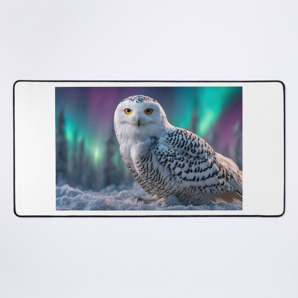 Item preview, Snowy Owl in a Magical Aurora Setting at Night designed and sold by Artessie.